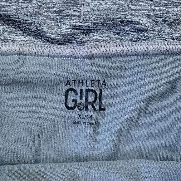 Athleta GiRL Heather Grey running shorts XL/14 - Picture 4 of 5